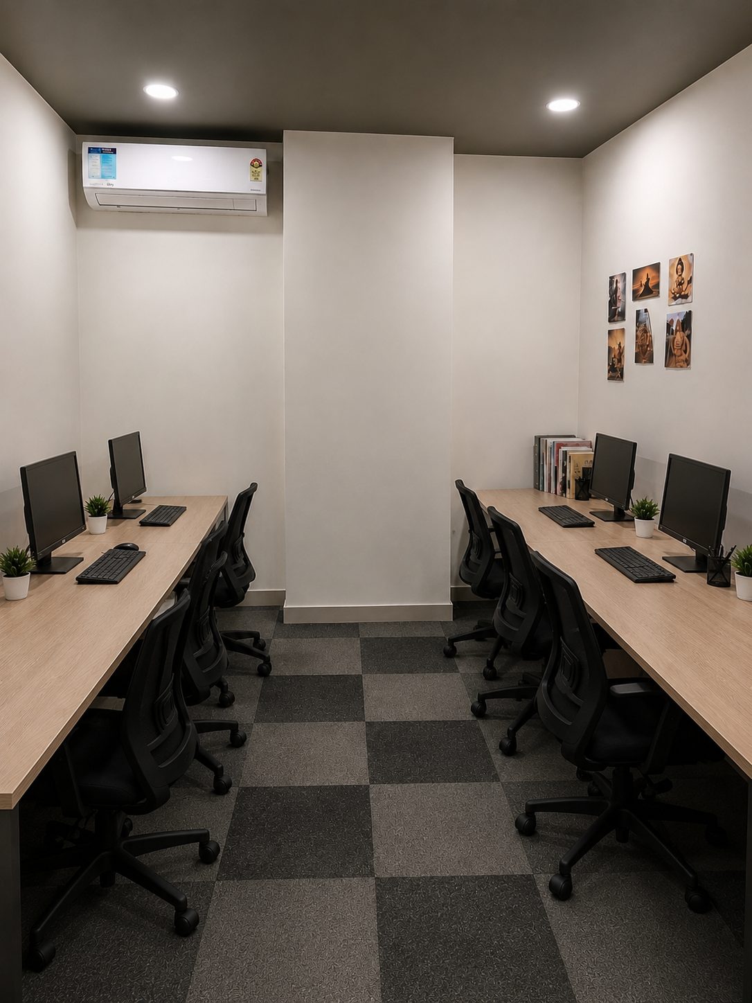 Workstation bay at Divine Workspace